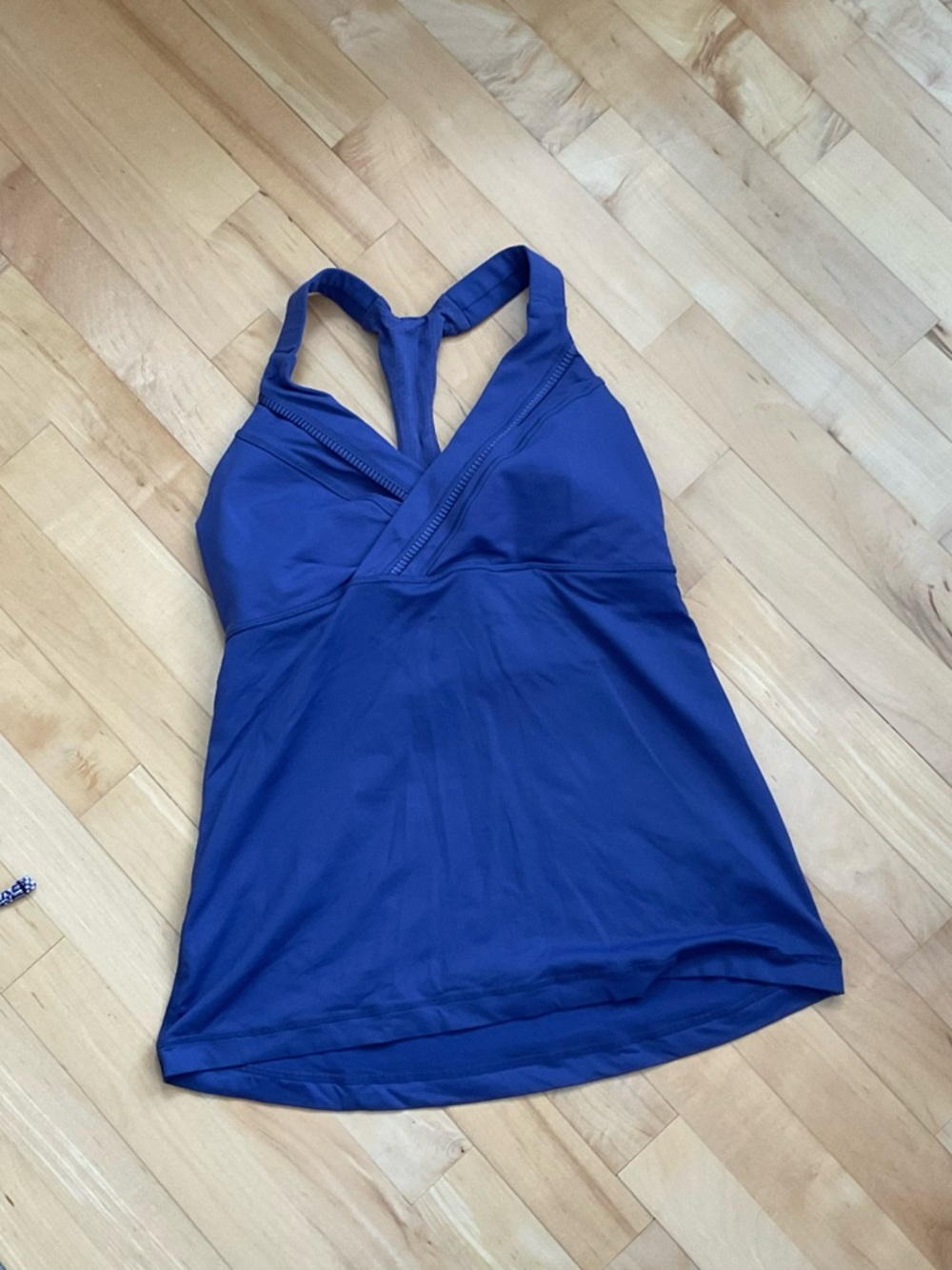 lululemon purple deep v Racerback Tank Top